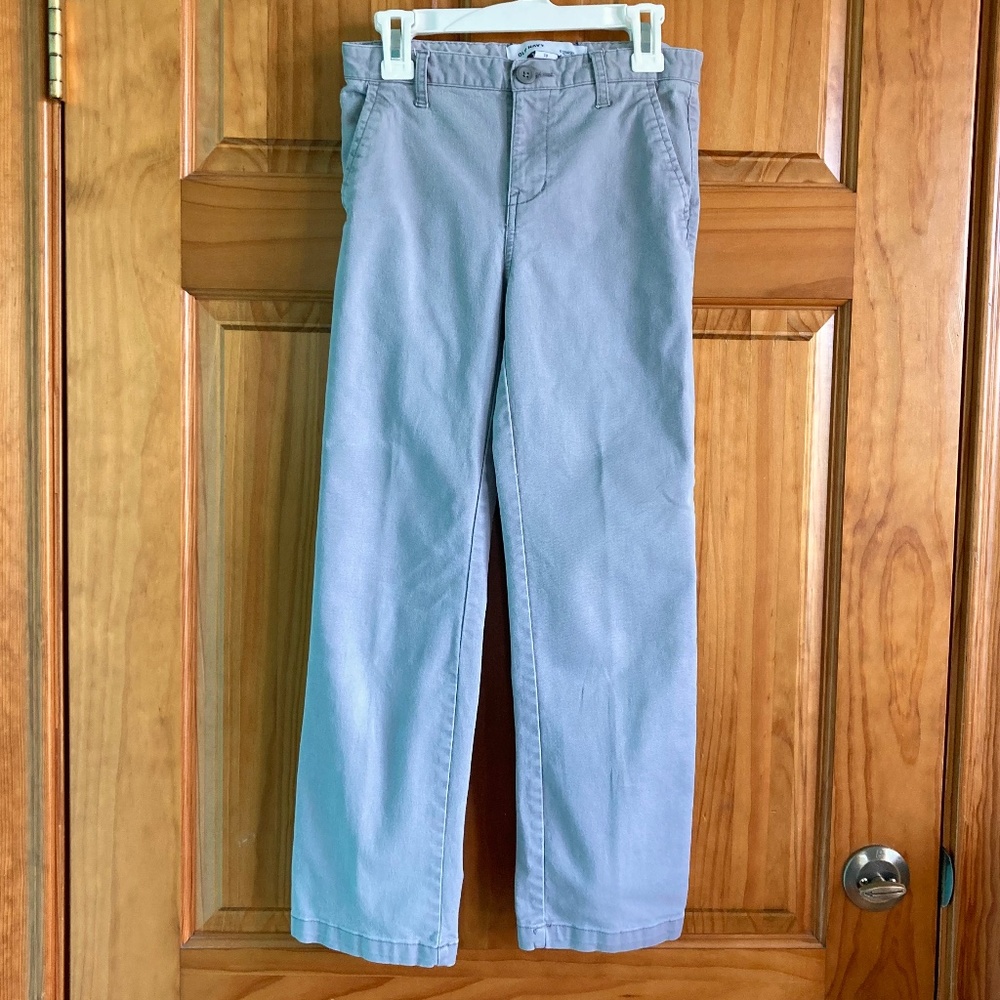 Boy’s size 10 Old Navy gray straight leg dress pants with adjustable waist